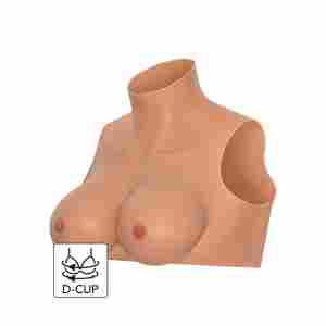 Wearable Breasts Crop Top D Cup