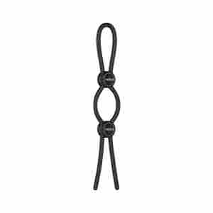 Nexus Forge - Double Adjustable Penis Ring - Black